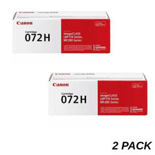 Genuine Canon 072H High Yield Black Toner Cartridges OEM 2 Pack New