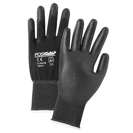 West Chester Protective Gear 713Sucb/Xs Coated Gloves, Polyurethane, Smooth,