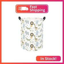 TIBAOLOVER Animal Baby Laundry Basket Baby Hamper Kids Hamper Basket Toy Storage