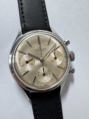 Breitling Premier Chronograph Uhr Handaufzug Edelstahl Ref 788 Sehr selten