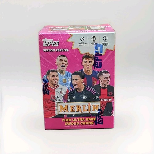 2023/24 Topps Merlin UEFA Club Competitions Blaster Box Neu & Sealed
