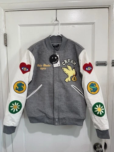 NEW Roku Studio Men’s Medium Varsity Jacket $200 Retail  - product listing photo