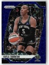 Kayla Thornton 2024-25 Panini Prizm WNBA Blue Velocity New York Liberty #90