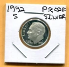 Gem 1992-S Proof Cameo Silver Roosevelt Dime - Free Shipping