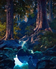 Maxfield Parrish: The Glen 22x30 Archival Quality Fine Art Print