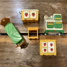 Vintage Strawberry Shortcake Berry Happy Home Kitchen Furniture Lot