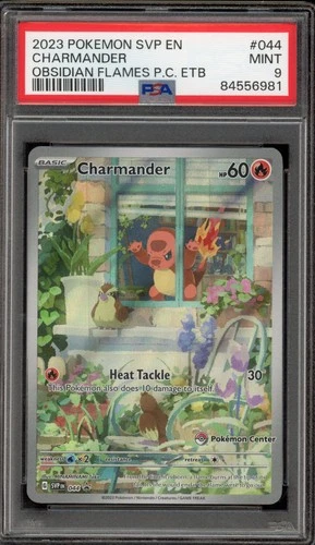 Pokemon Center Stamp Promo Charmander Obsidian Flames ETB SVP EN 044 PSA 9 Mint