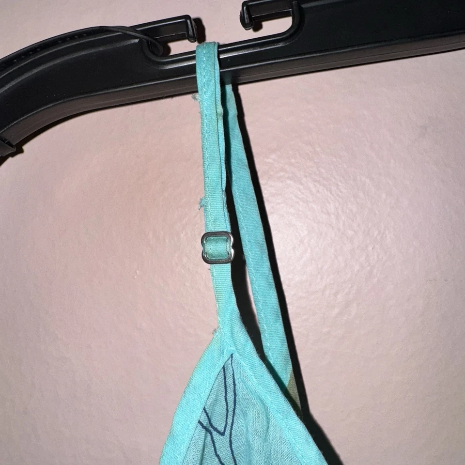 Natori Blue Floral 100% Cotton Mini Nightgown Size S - Image 4 of 4