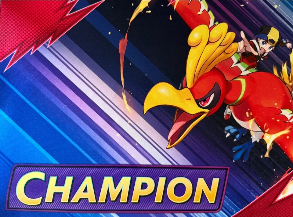 Alfombra de juego Pokemon Ethan's Ho-Oh League Cup Champion Foto 4 de 4