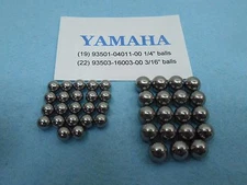 Yamaha Triple Tree Clamp Steering Stem new Ball Bearings (22 small & 19 big)