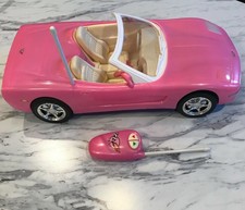 barbie convertible remote control car