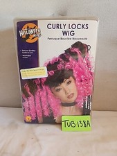 Curly Locks Wig Rave Anime Fancy Dress Halloween Costume Accessory 2 COLORS