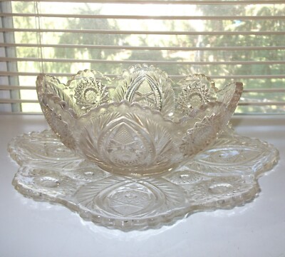 EAPG 1904 Westmoreland Specialty #228 Atlanta Plate and Bowl