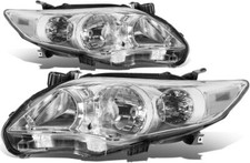 Fits 2011-2013 Toyota Corolla Chrome Housing Headlights Lamps Leftright 11-13 Fits 2011-2013 Toyota Corolla Chrome Housing Headlights Lamps Leftright 11-13