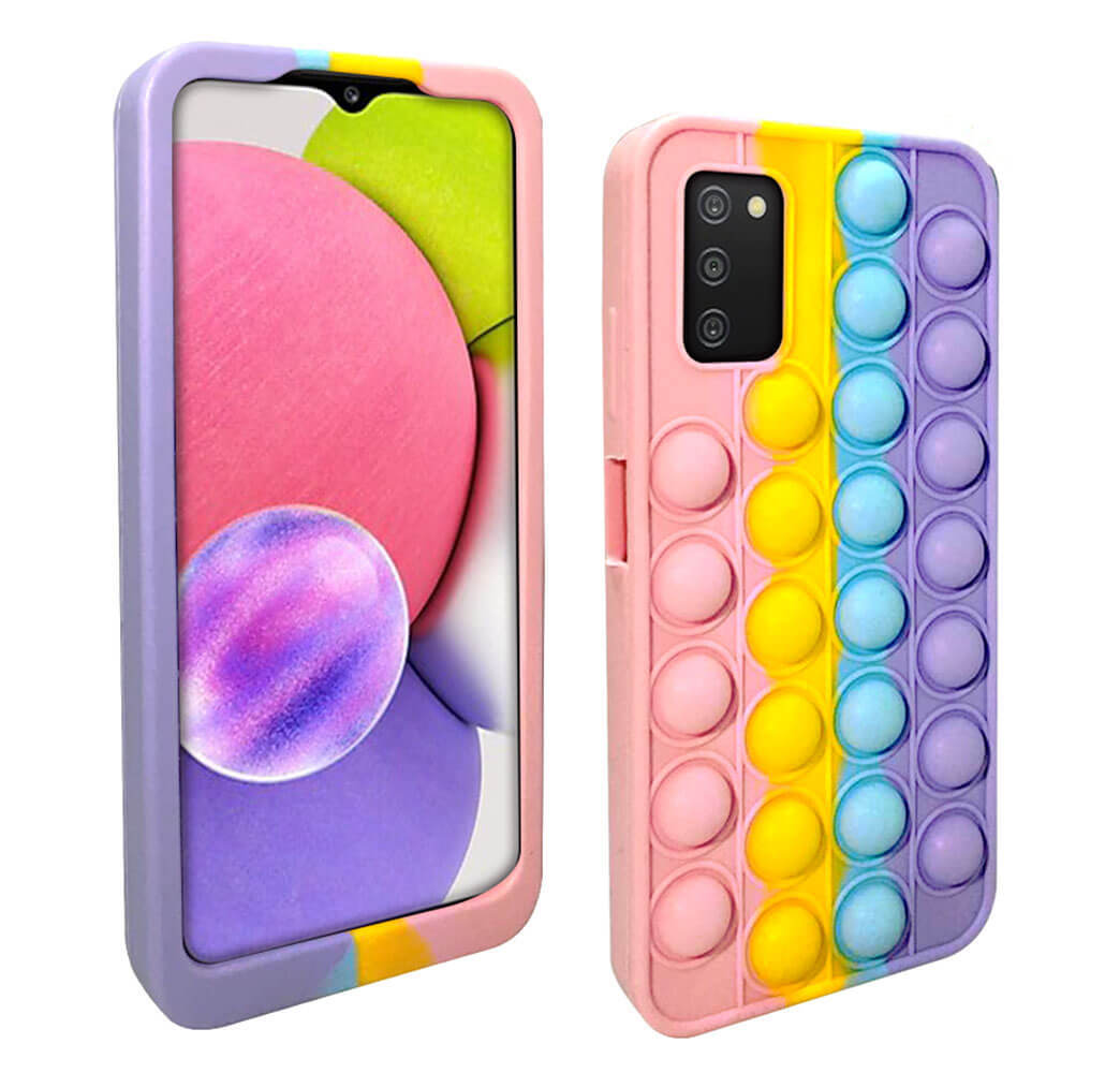Pop Case for Samsung Galaxy A03s, Fidget Bubble It Cover