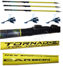Combo 3 Canne 3m + 3 Mulinelli da Pesca Galleggiante Trota Bolognese con Anelli