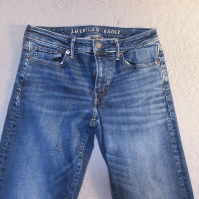 American Eagle Jeans 30x34 Mens Original Straight Airflex+ Measures 30x32.5