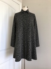 COMFY USA ANIMAL PRINT SWING BACK ZIP JACKET SIZE S MADE IN USA