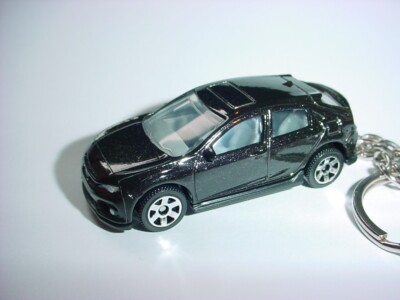 HOT 3D MIDNIGHT BLACK HONDA CIVIC CUSTOM KEYCHAIN keyring key fob matchbox