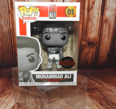 Funko Pop! Muhammad Ali #01 (Black and White) NEW! w/ Protector Special Edition
