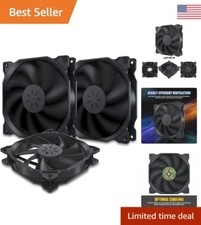 3-Pack Powerful High Performance Value Computer Case Fan 120mm Cooling