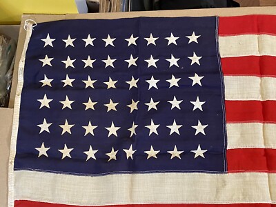 48 star WW1 WW2 USA US American Flag Vintage large 17F7 | eBay