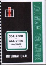 International 354/444 Tractor Service Manual