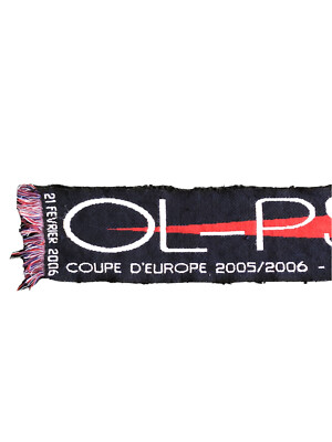 Écharpe OL Lyon – PSV Eindhoven – 5 Avril 2005 – Football – Olympique Lyonnais