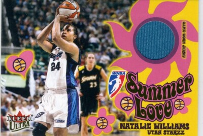 Natalie Williams 2002 WNBA Fleer Ultra Summer Love Authentic Game Worn Jersey