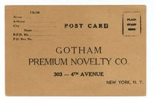 Gotham Premium Novelty New York Business Advertising Postcard