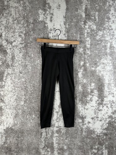 New Patagonia Leggings Small 7/8 Girls Black Capeline Pull On Stretch