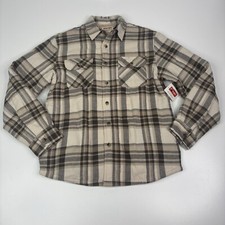 New Wrangler Authentic Flannel Mens Small Shirt/Jacket Sherpa Lined