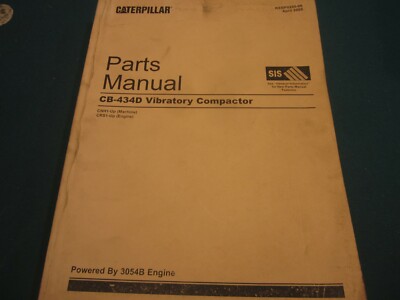 Caterpillar CB-434D Vibratory Compactor parts manual Apr. 2005
