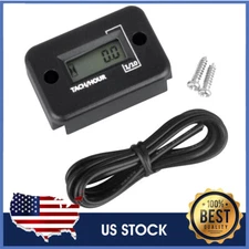 Digital Tachometer Chainsaw Engine Tach Hour Meter Lawn Mower US SHIPPING