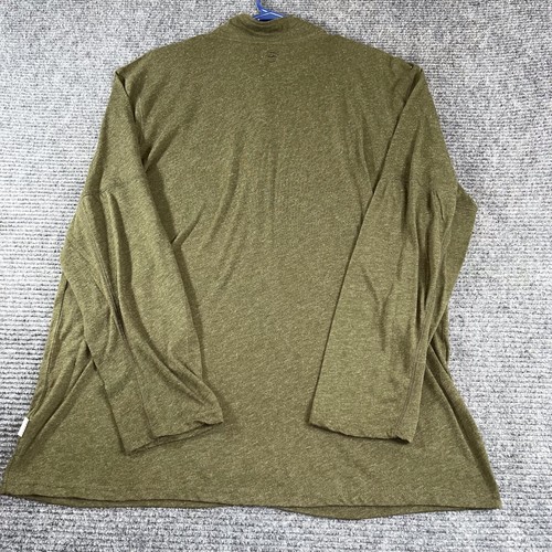Magellan Outdoors mens large Adventure Gear quarter zip green long sleeve cotton - Picture 2 of 10