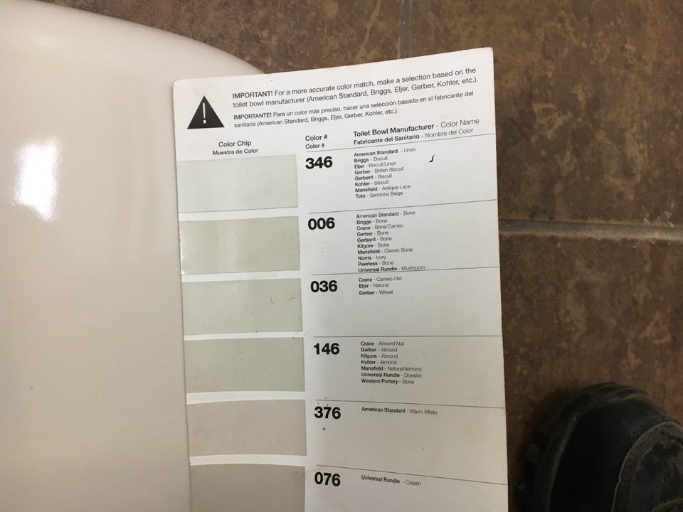 MANSFIELD MPP160 COLOR 346 BISCUIT TOILET TANK LID eBay