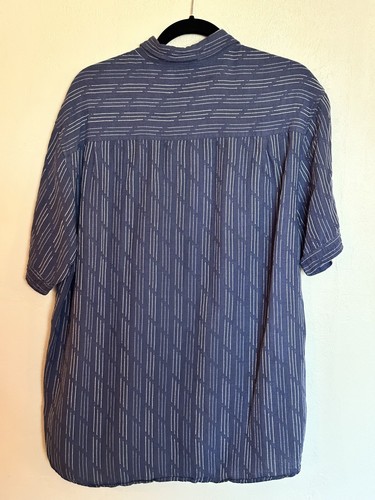 Camisa XL para hombre azul abotonada despojada - Imagen 5 de 5