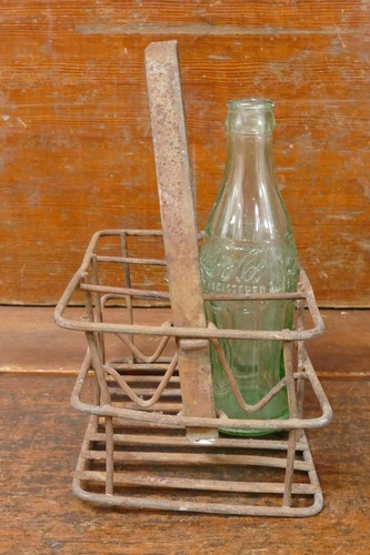 Vintage 1950s Coca-Cola Oklahoma Six Pack Metal Advertising Carrier/Holder - 第 4/12 張圖片