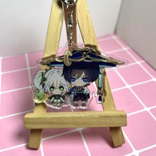 Genshin Impact Anime Cosplay Fashion Key Goods Keychain Harajuku Pendant 17