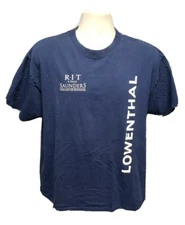 RIT E Philip Saunders College of Business Lowenthal Adult Large Blue TShirt