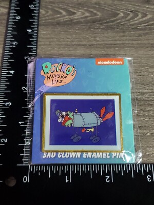 New Nickelodeon Nick Box Winter 2022 Rocko's Modern Life Sad Clown Enamel Pin Xs