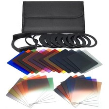 Anti-Glare User Friendly 24x Filters with 49mm-82mm Rings Bracket Protective Bag