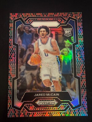 #35 Jared McCain RC Rookie SP Snakeskin Prizm Duke 2024 Panini Prizm Draft Picks