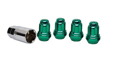 Cerradura de rueda verde 1/2"-20 White Knight 40400SGNT, paquete de 4