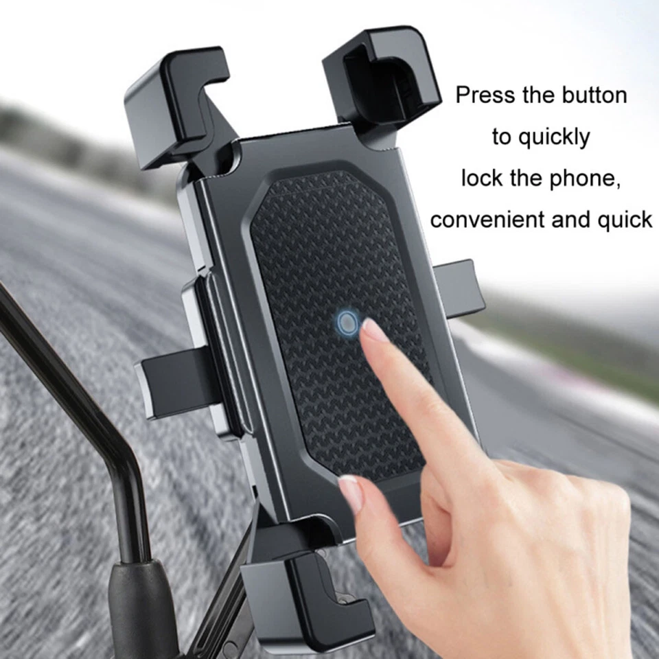 Motorcycle ATV Handlebar Phone Mount Holder Bicycle Bike Bracket for Cellphone - Image 3 of 4