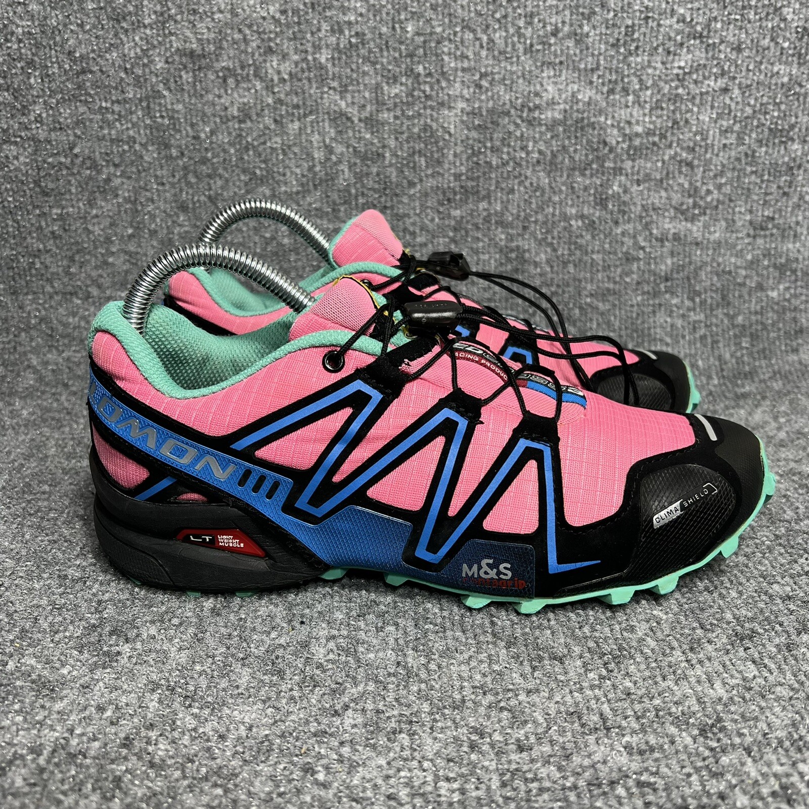 Salomon Speedcross 3 Trail Running Shoes Womens 7.5 Pink Blue Hiking  Contagrip * | eBay