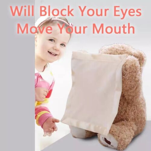 Peek A Boo Soft Teddy Bear Plush Doll Interactive Stuffed Toy Kids Birthday Gift - Picture 5 of 15
