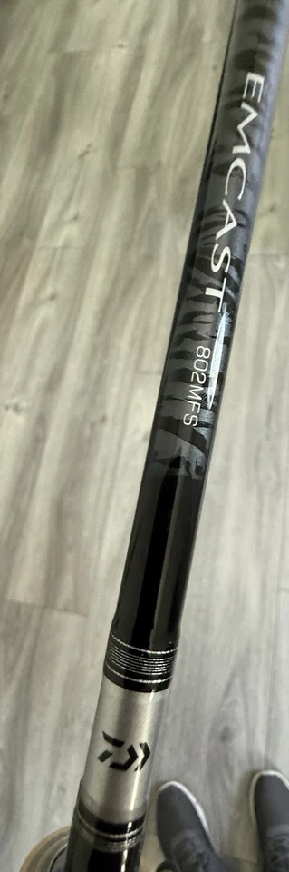 Custom Fishing Rod And Reel, Daiwa Spinning , Emcast 802MFS - Image 2 of 4