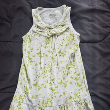 girl sleeveless dress with butterfly design size 6