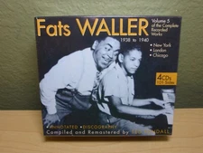 Vol. 5 Of the Complete Recorded Works 1938-40 by Fats Waller 4 CD Box JSP New
